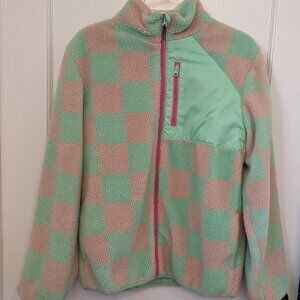 H&M Fleece Jacket Coat Womens Plus Sz 20 Full Zip High Neck Cozy Outdoor